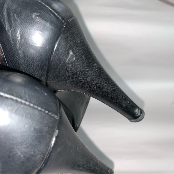 vintage CHANEL size 37 quilted calfskin ANKLE BOOTIES - Picture 14 of 16